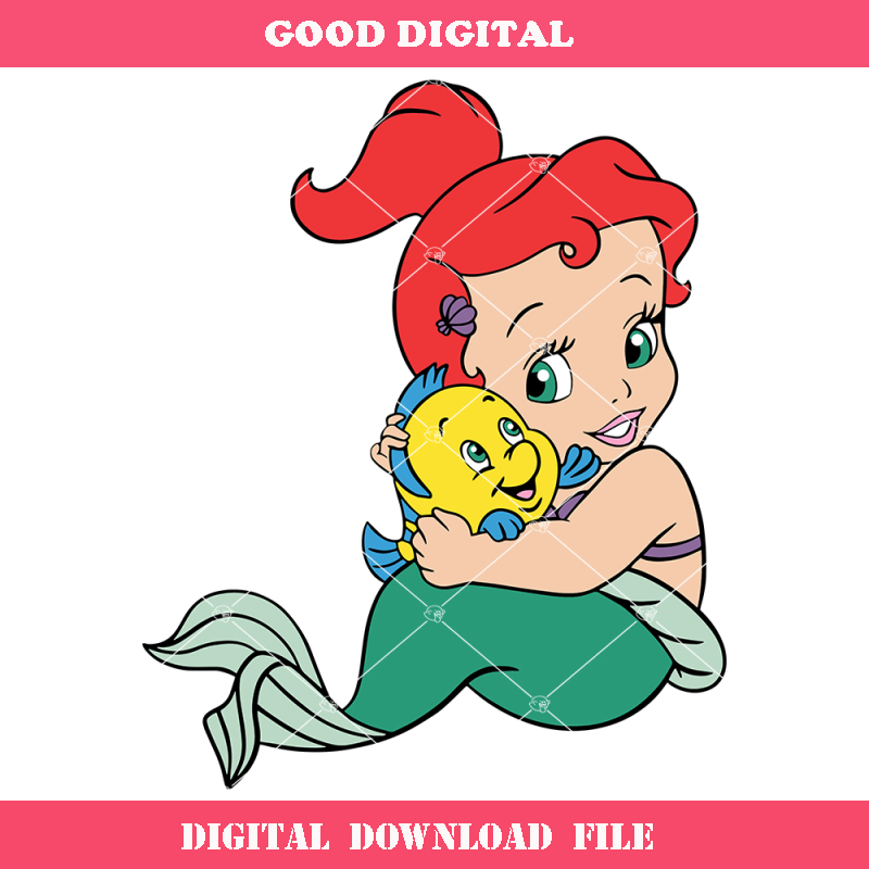 Baby Mermaid Svg, Baby Princess Svg, Baby Birthday Svg.jpg