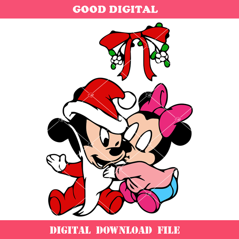 Baby Mickey and Minnie Christmas Svg, Baby Holidays Svg.jpg
