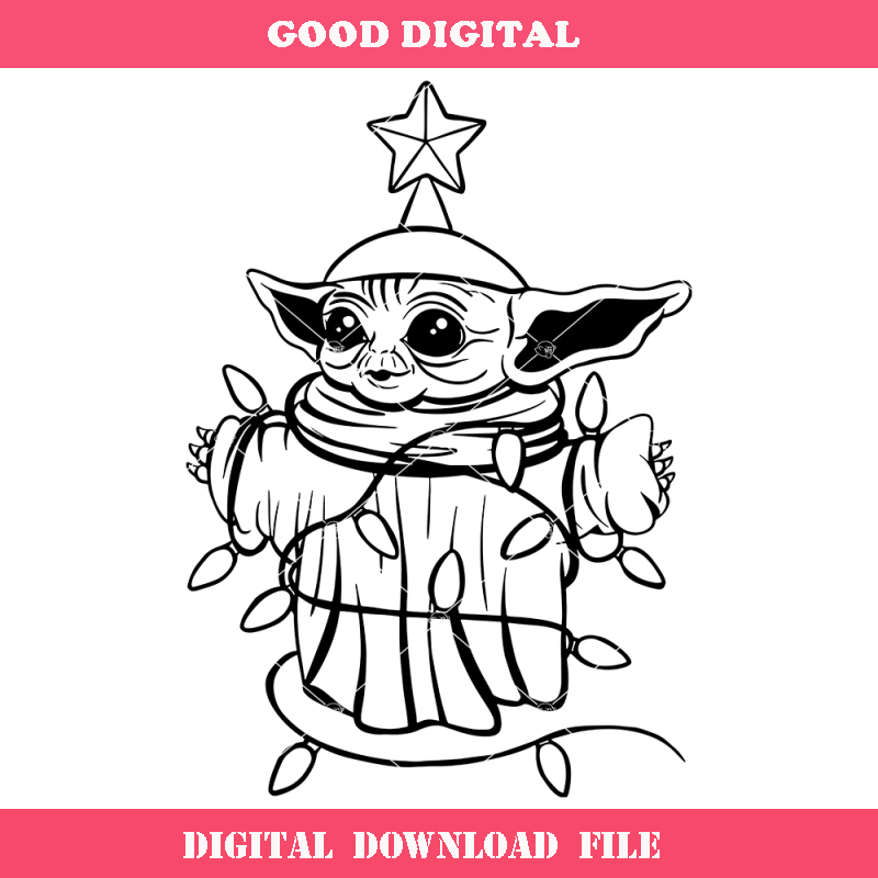 Baby Yoda Celebrates Christmas Svg, Baby Yoda Christmas.jpg