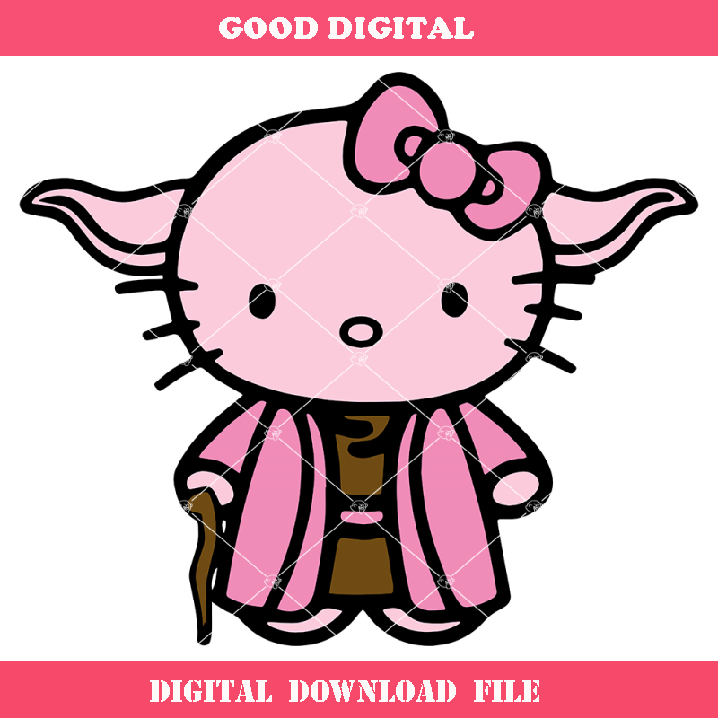 Baby Yoda Kitty Svg, Pink Yoda Svg, Din Grogu Svg, Kawai.jpg
