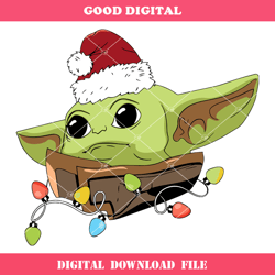 baby yoda merry christmas svg, yoda santa svg, baby yoda