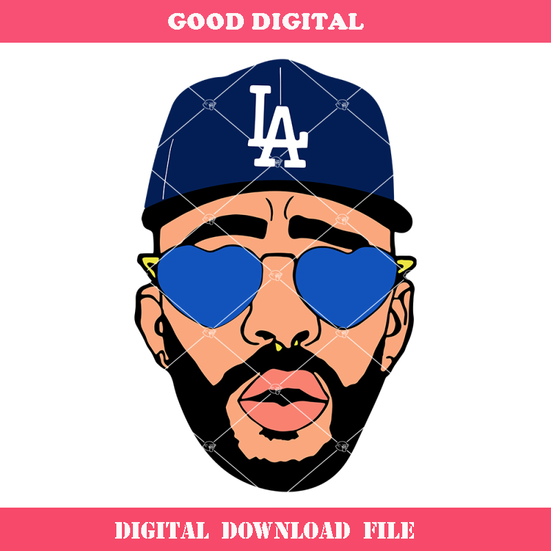Bad Bunny Dodgers Svg, Bad Bunny LA Svg, Bad Bunny.jpg