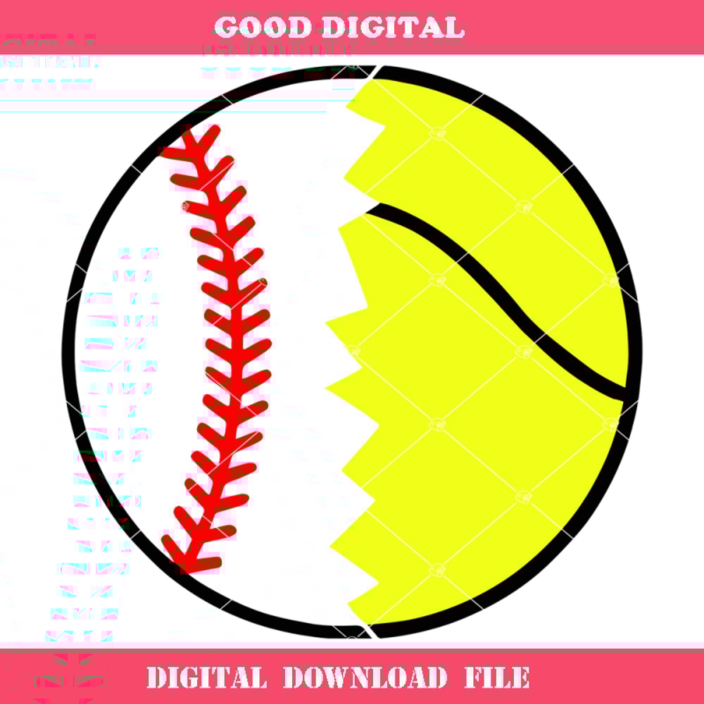 Baseball and Tennis Are Cracked Half Svg, Mix & Match Svg.jpg