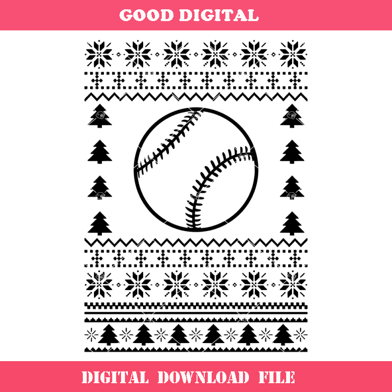 Baseball Ugly Christmas Sweater Svg, Baseball Christmas Svg.jpg