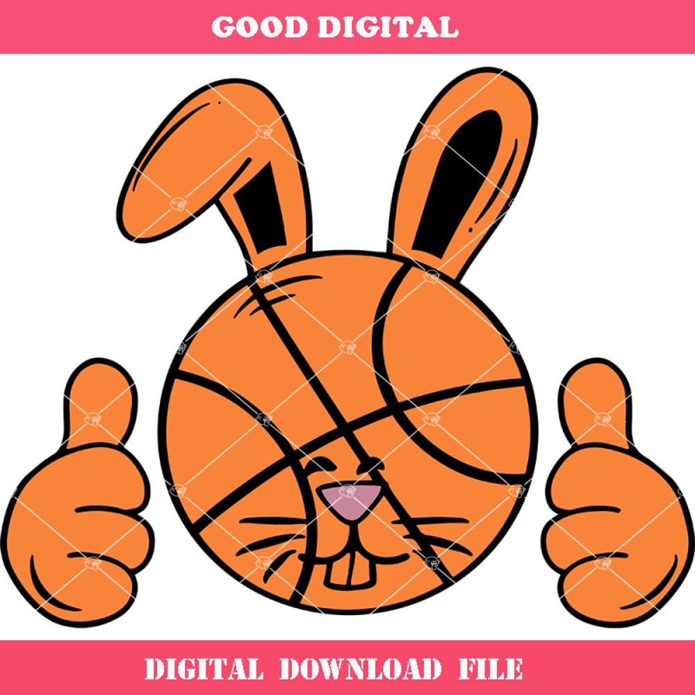 Basketball Bunny Easter Svg, Easter Rabbit Svg, Basketball.jpg