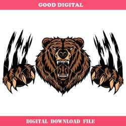 bear claws scratch svg, ripped claw marks svg, bear claw