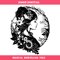 Beautiful Girl Svg, Pretty Girl Svg, Girl with Flower Svg.jpg