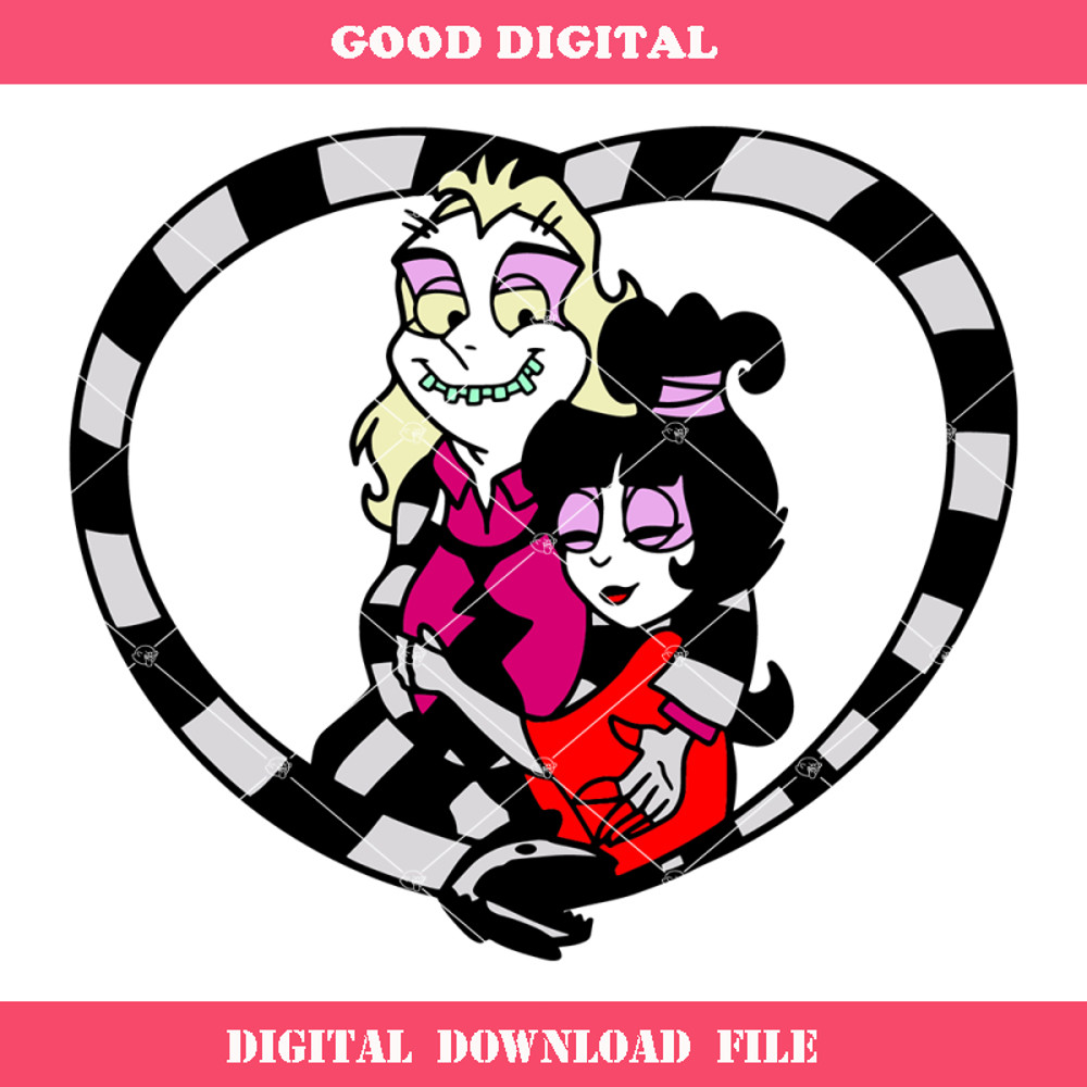 Beetlejuice And Lydia Love Movie Character Svg, Beetlejuice.jpg