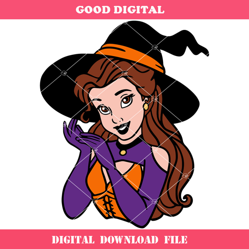 Belle Princess Halloween Svg, Beauty Svg, Happy Halloween.jpg