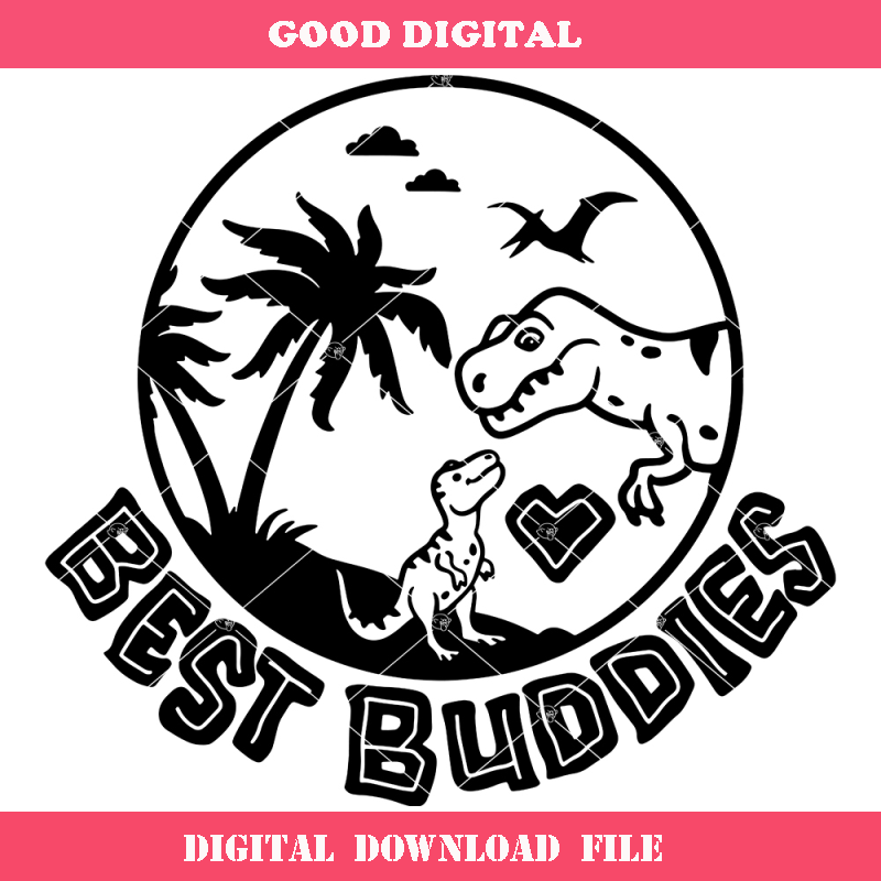 Best Buddies Svg, Trex Father's Day Svg, Father and Son Svg.jpg