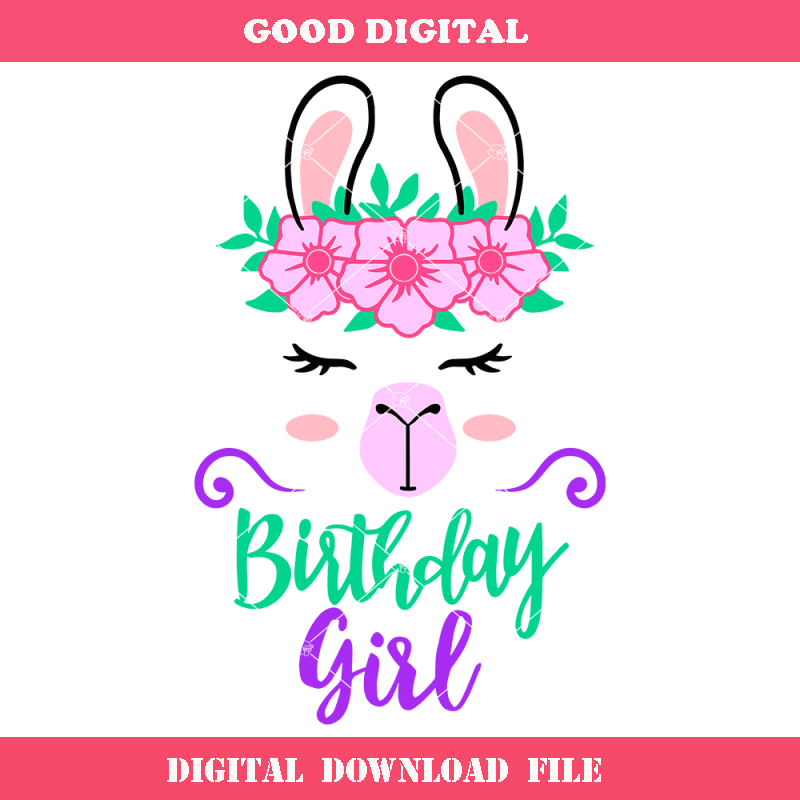 Birthday Girl Svg, Birthday Llama Svg, Party Birthday Svg.jpg