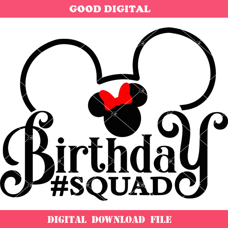Birthday Squad Minnie Head Svg, Birthday Squad Svg.jpg