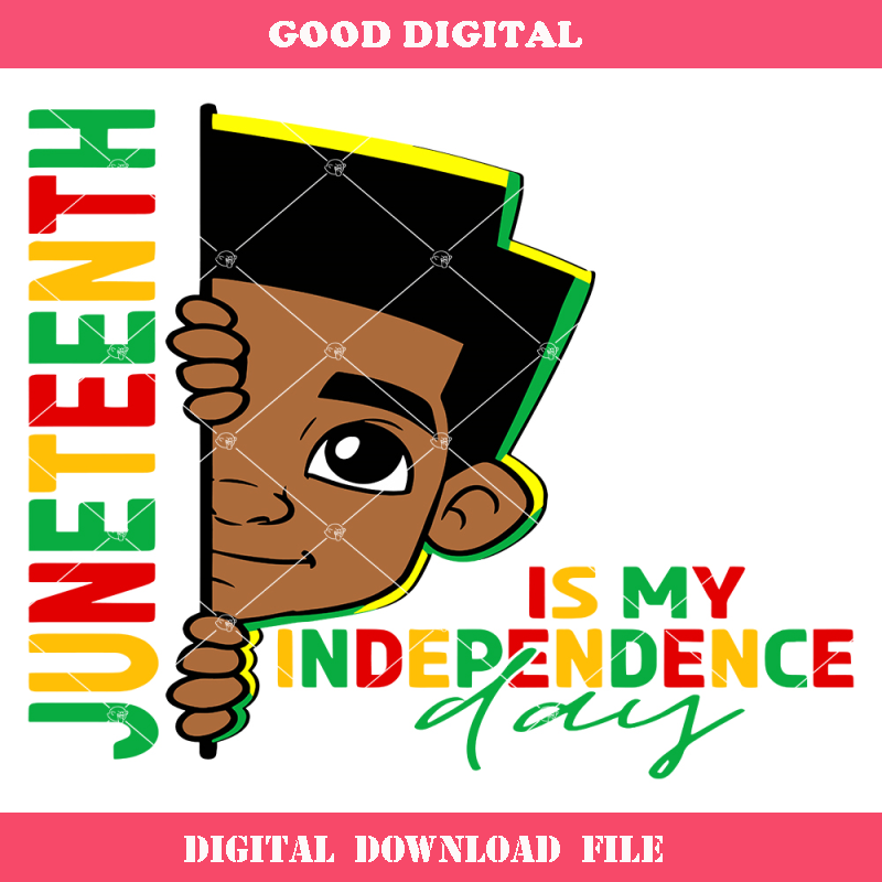 Black Baby Boy Svg, Juneteenth Is My Independence Day Svg.jpg