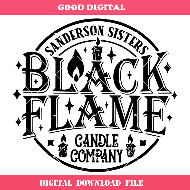 Black Flame Candle Svg, Sanderson Sisters Svg, Hocus Pocus.jpg