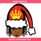Black Queen Svg, Afro Santa Svg, Afro Woman Christmas Svg.jpg