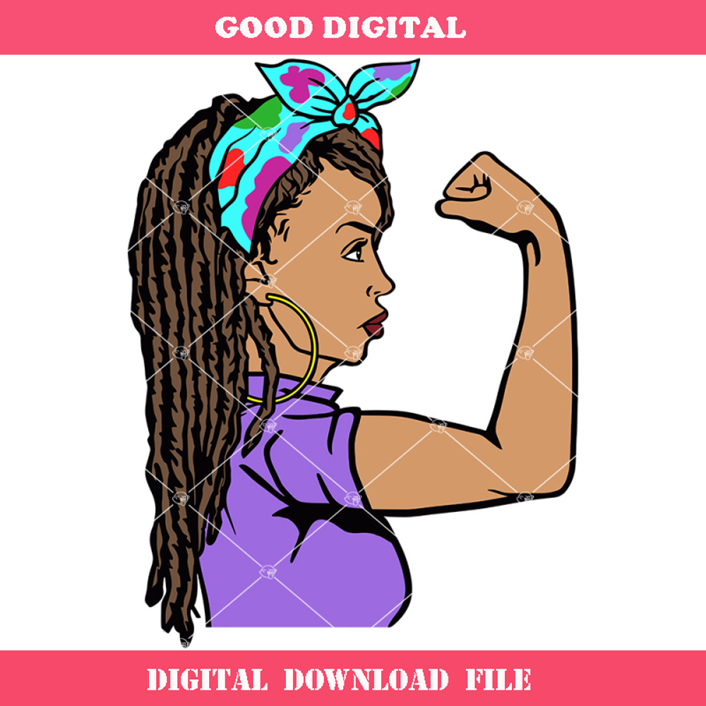Black Woman Svg, Dreadlocks Svg, African American Svg.jpg