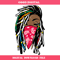 Black Woman with Dreadlocks Svg, Bandana Svg, Melanin Svg.jpg