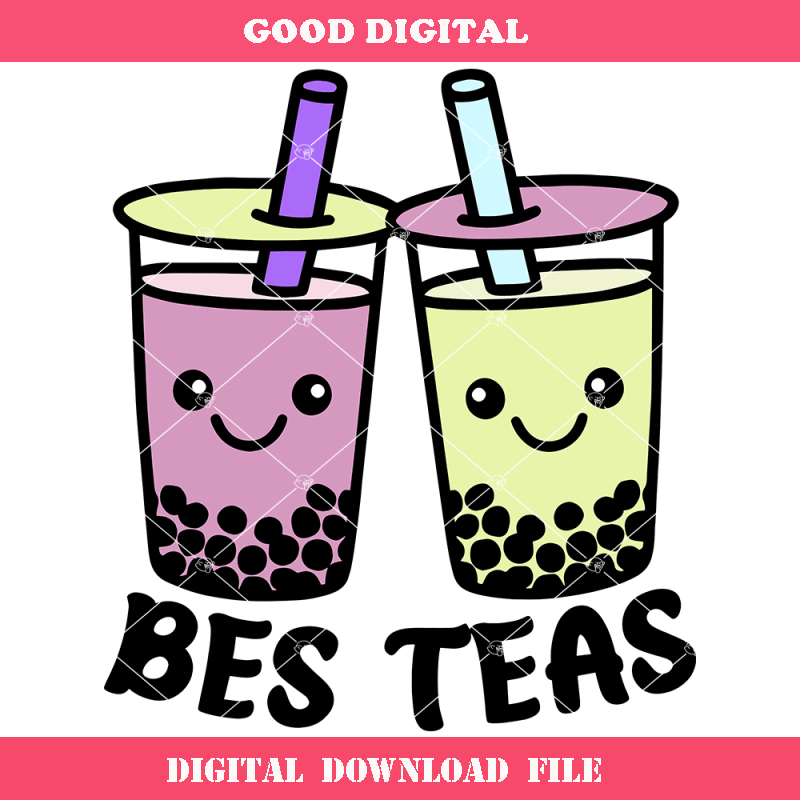 Boba Tea Svg, Best Friends Svg, Funny Drink Svg.jpg