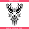 Boho Reindeer Svg, Cute Reindeer Svg, Cute Christmas Svg.jpg