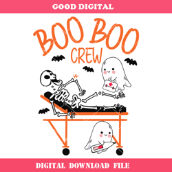 boo boo crew svg, halloween nurse svg, halloween party