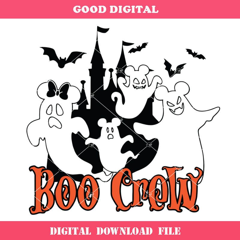 Boo Crew Castle Spooky Svg, Disney Halloween Svg, Boo Svg.jpg