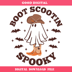 boot scoot spooky svg, western ghost svg, cowboy ghost svg
