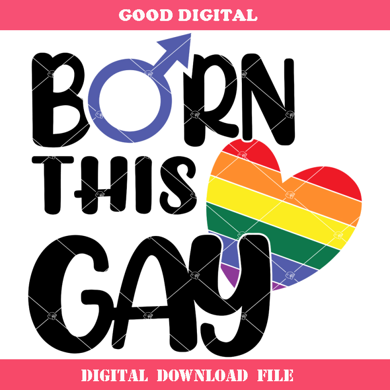 Born This Gay Svg, Pride LGBT Svg, Bisexual Pride Svg.jpg