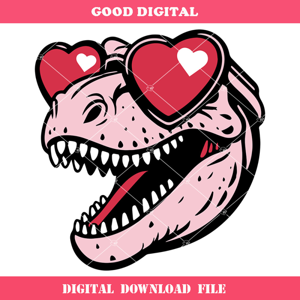 Boy Valentines Svg, Girl Valentines Svg, Dino Heart Svg.jpg