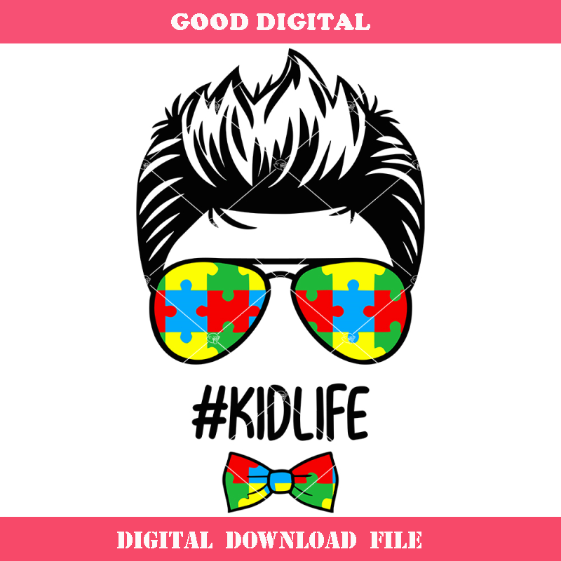 Boy with Glasses and Bowtie Svg, Kidlife Svg, Cute Boy Svg.jpg