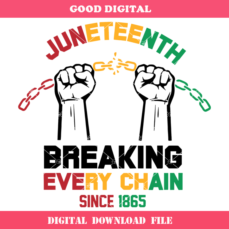 Breaking Every Chain Since 1865 Svg, Celebrate Juneteenth.jpg
