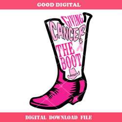 breast cancer awareness svg cowboy boot svg, pink boot svg