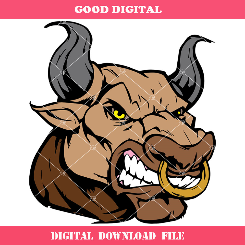 Bull Face Closeup Svg, Angry Bull Svg, Muscle Bull Svg.jpg