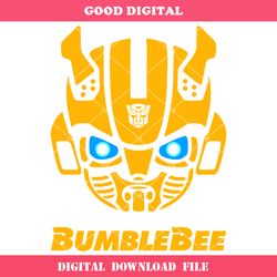 bumblebee superhero svg, bumblebee face svg, robot svg