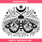 Butterfly and Luna Mystical Svg, Celestial Boho Moth Svg.jpg