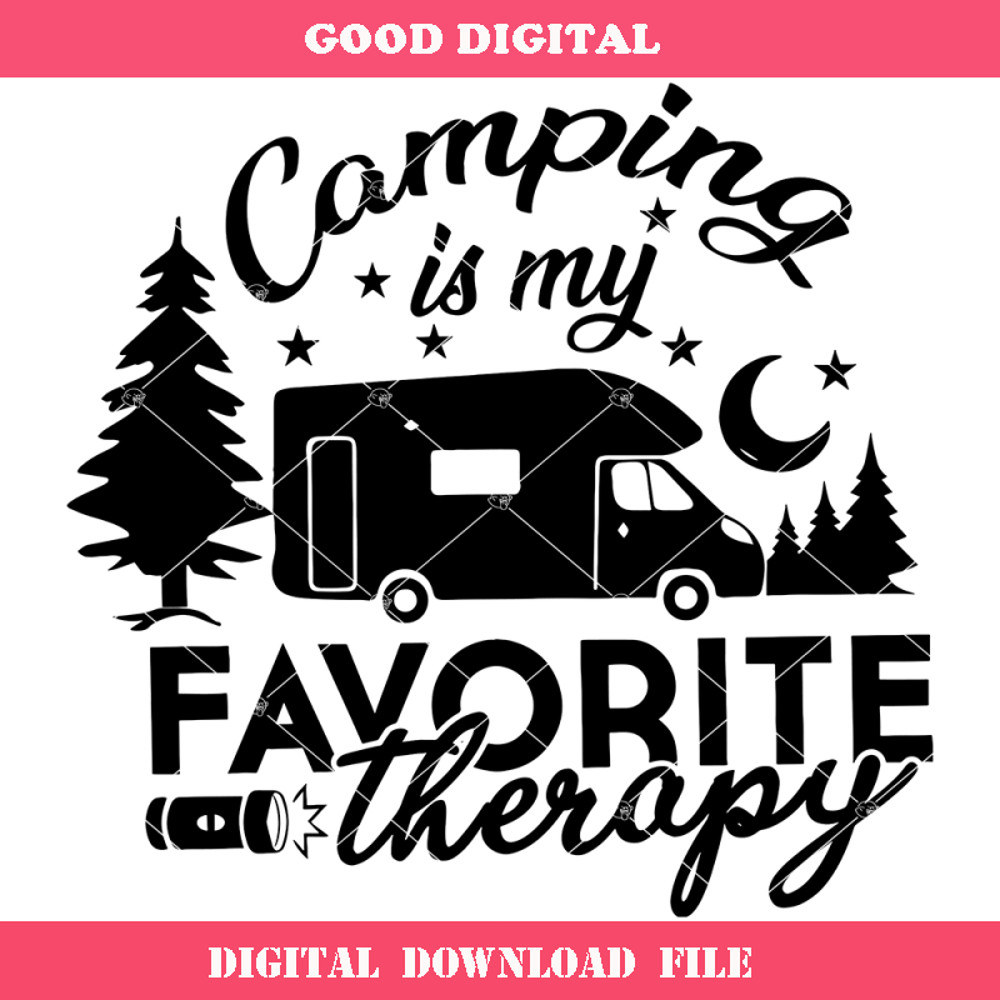 Camping Is My Favorite Therapy Svg, Camping Svg, Adventure.jpg