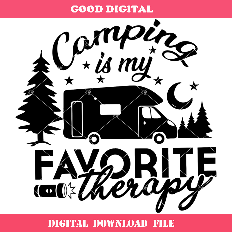Camping Is My Favorite Therapy Svg, Camping Svg, Adventure.jpg