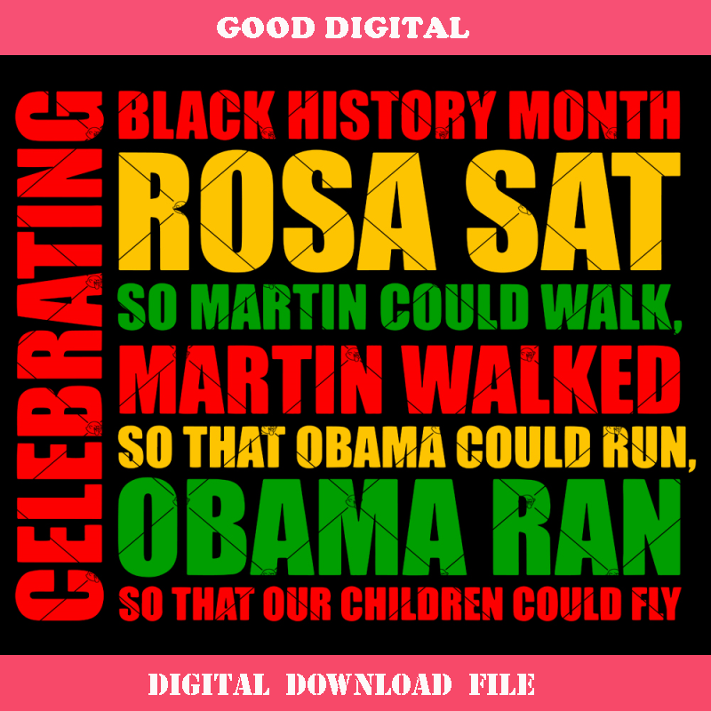 Celebrating Black History Month Svg, Black Leader Svg.jpg