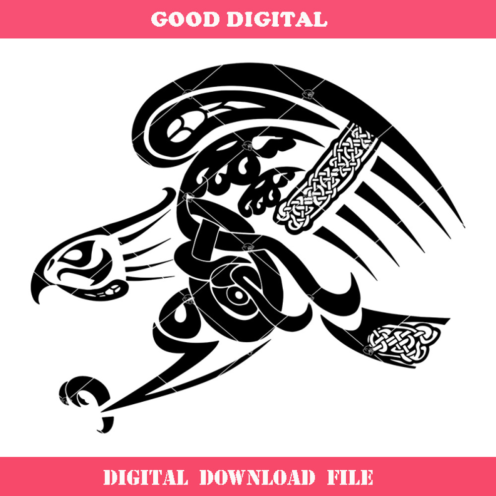 Celtic Eagle Svg, Celtic Protection Amulet Svg, Magic.jpg
