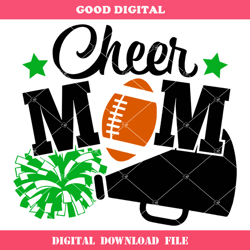 cheer mom football svg, football mom svg, cheer mom svg