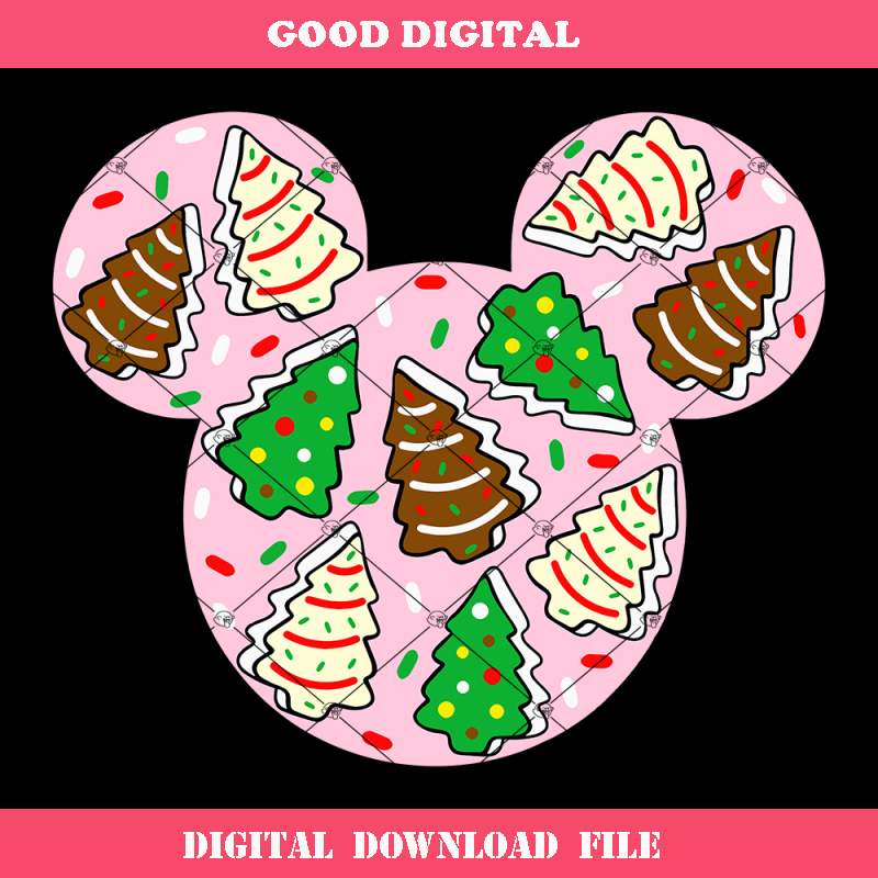 Christmas Cake Mouse Head Svg, Christmas Pine Cake Svg.jpg