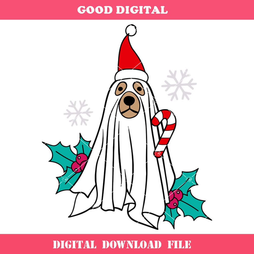 Christmas Ghost Dog Svg, Spooky Christmas Svg, Cute Dog.jpg