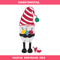 Christmas Gnome with Ornaments Svg, Funny Gnome Svg, Cute.jpg