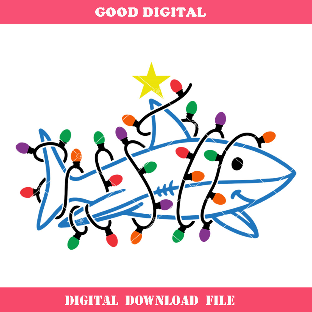 Christmas Lights Shark Svg, Christmas Tree Shark Svg, Funny.jpg
