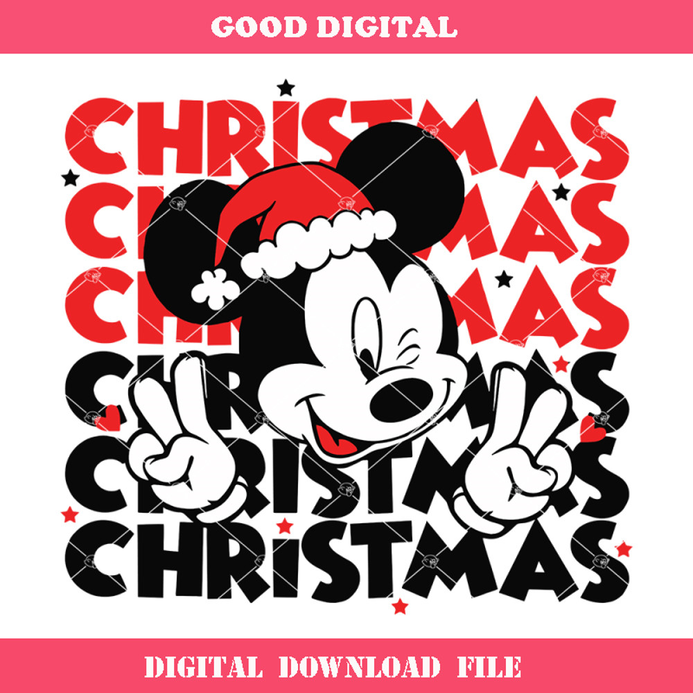 Christmas Mickey Mouse Svg, Merry Christmas Svg.jpg