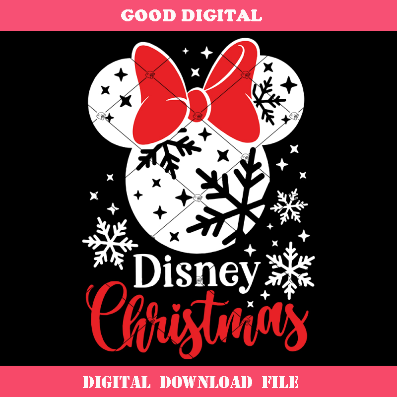 Christmas Minnie Mouse Svg, Snowflake Mouse Svg.jpg