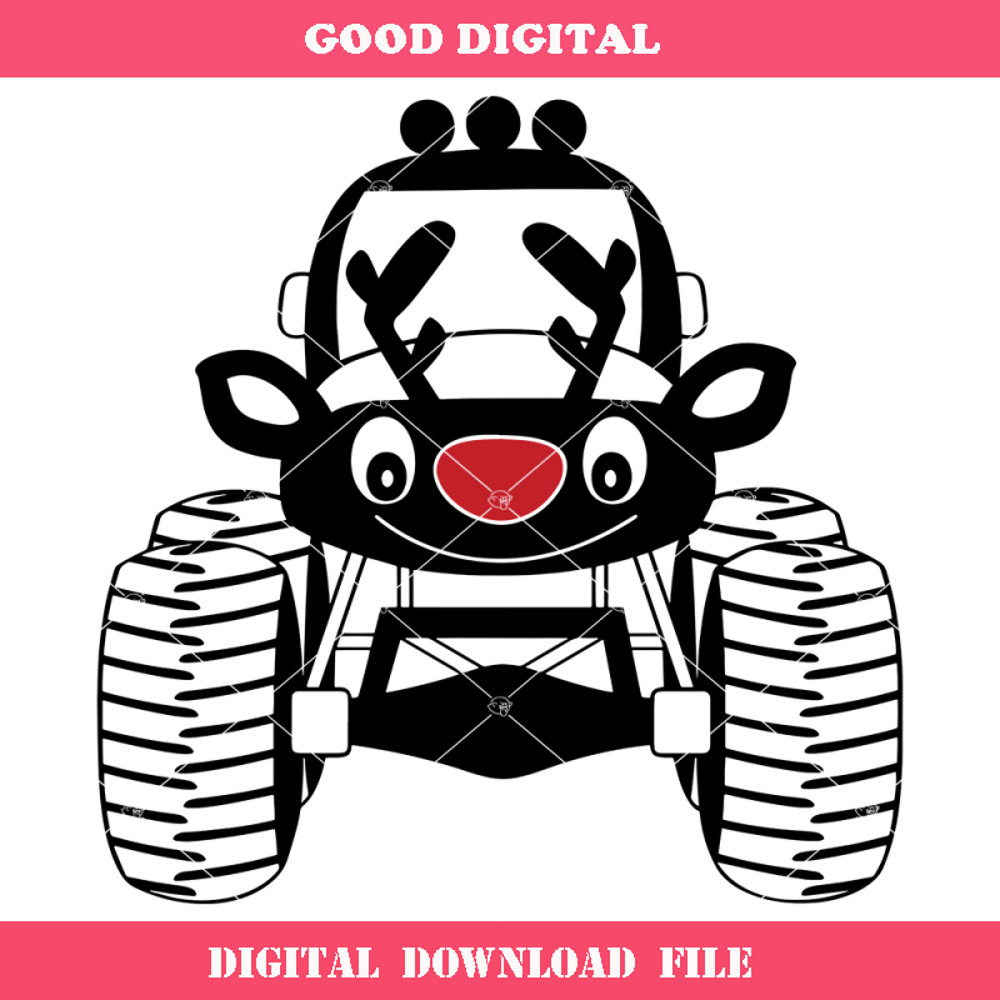 Christmas Monster Truck Svg, Boys Reindeer Svg, Holiday.jpg