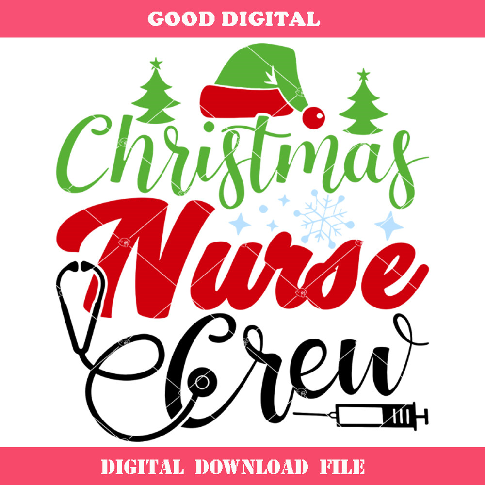 Christmas Nurse Crew Svg, Christmas Stethoscope Svg.jpg