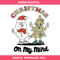 Christmas On My Mind Svg, Retro Christmas Tree & Snowman.jpg