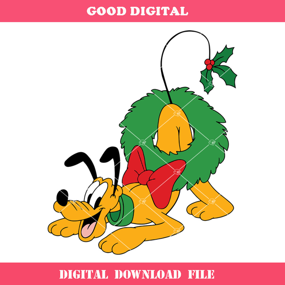 Christmas Pluto Character Svg, Christmas Friends Svg, Pluto.jpg