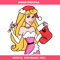 Christmas Princess Aurora with Santa Hat Svg, Christmas.jpg